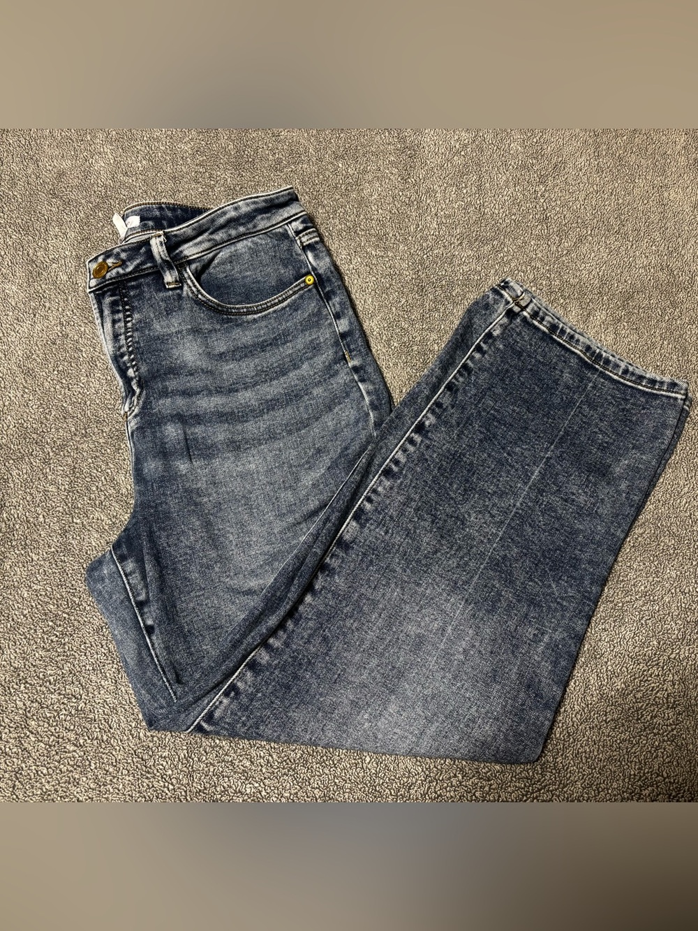 LC Lauren Conrad Straight-Leg Jeans in Dark Indigo